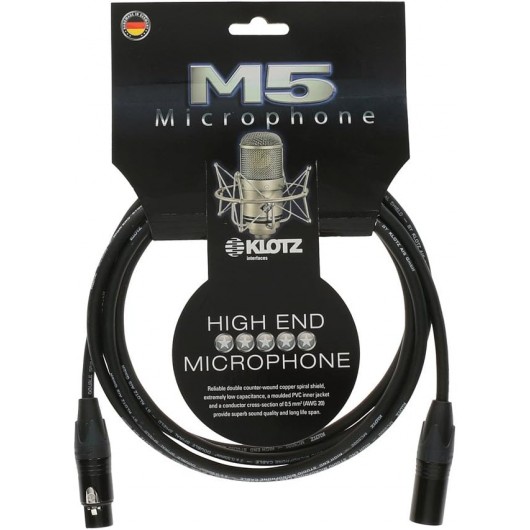 Klotz M5FM-10 Studio Mikrofon Kablosu XLR-XLR
