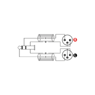 KLOTZ AY9-0300 TRS 3,5 mm - 2x XLR M Y PVC Kablo