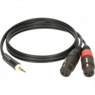 KLOTZ AY8 0300 TRS 3.5 mm - 2x XLR F Y PVC