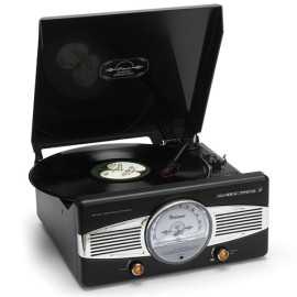 Classic Phono TT-27 BK Dahili Hoparlörlü Retro Pikap Plak Çalar