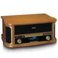 Lenco TCD-2571WD Ahşap Retro Bluetooth USB DAP FM Radyo CD Kaset Özellikli Pikap Plak Çalar
