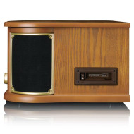 Lenco TCD-2571WD Ahşap Retro Bluetooth USB DAP FM Radyo CD Kaset Özellikli Pikap Plak Çalar