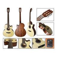 Cort CEC1 OPW Elektro Klasik Gitar