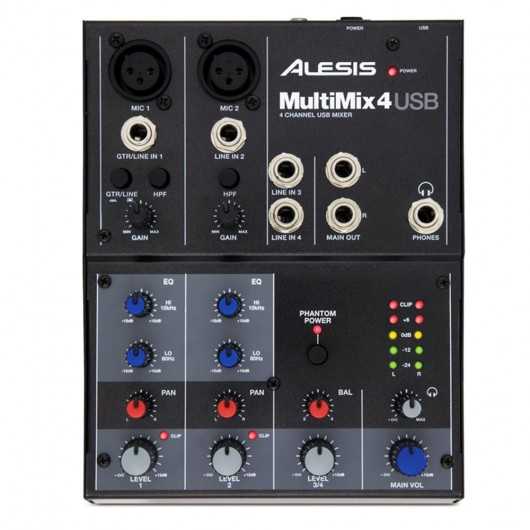 Alesis MultiMix 4 USB Mixer