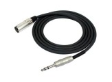 Kirlin MP-483PR-3M-BK 3 Metre XLR-TRS Stereo Kablo