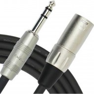 Kirlin MP-483PR-3M-BK 3 Metre XLR-TRS Stereo Kablo