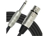 Kirlin MP-482PR-3M-BK 24AWG XLR F-1/4 Mono Plug Mikrofon Kablosu