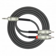 Kirlin AP-468PR-BK HS 20AWG 3.5MM TRS 2 metre Siyah Kablo