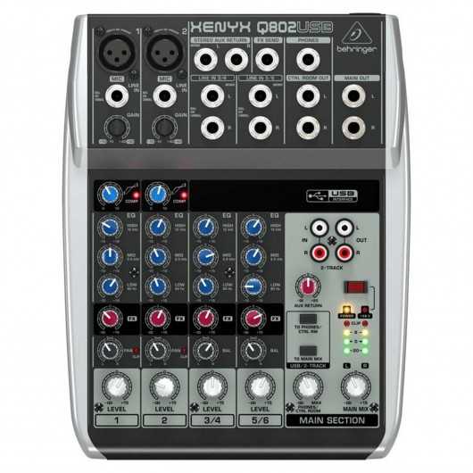 Behringer Xenyx Q802 USB-Audio İnterface Mixer