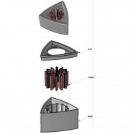 Rycote Siyah Üçgen Mikrofon Logo Aparatı