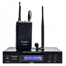 Doppler DM-200B Tek Yaka Telsiz Mikrofon