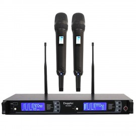 Doppler DM802H Çift El Telsiz Mikrofon