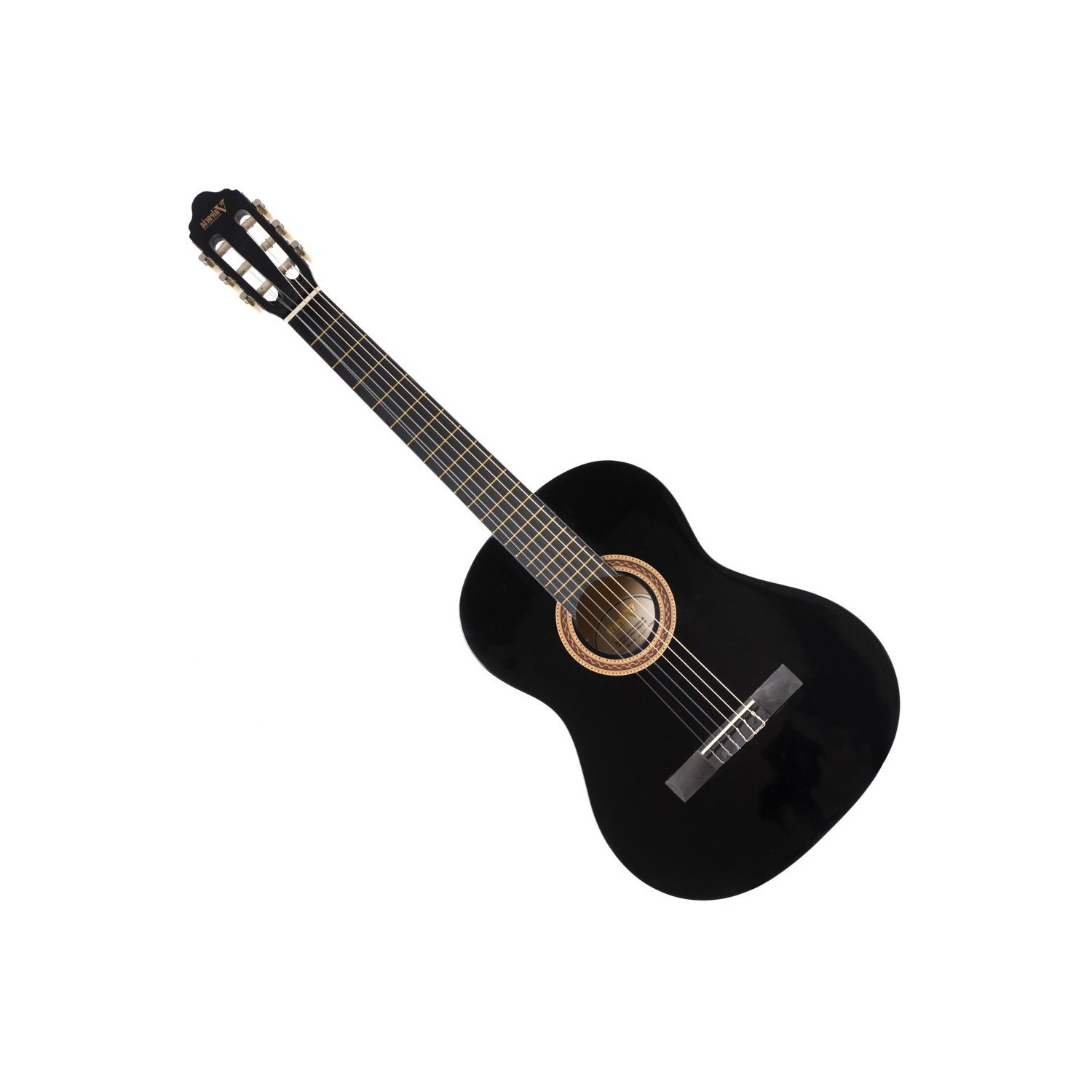 Valencia VC104 bk Klasik Gitar Tam Boy 4/4 siyah renk
