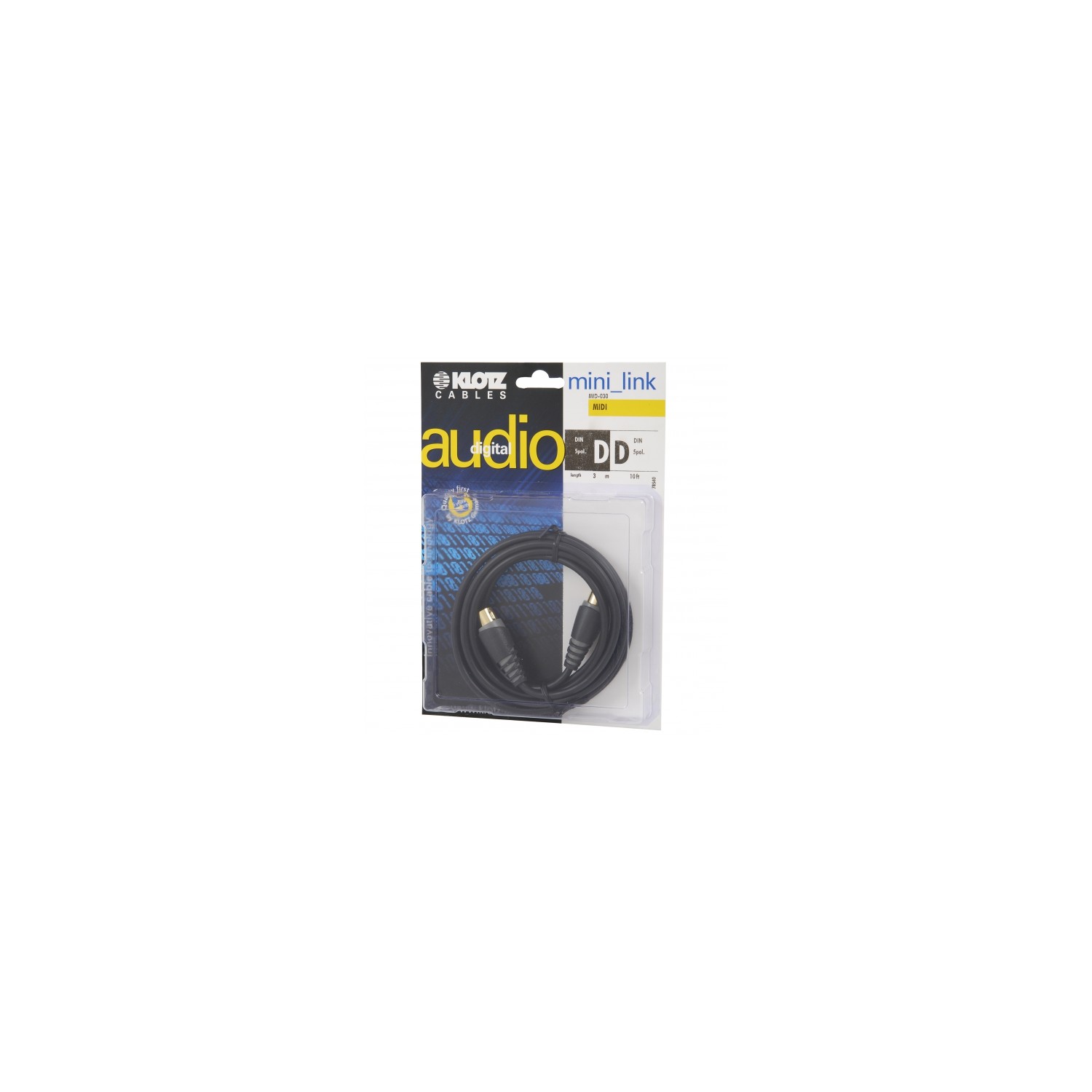 Klotz MID-030 MIDI Kablo 3 METRE