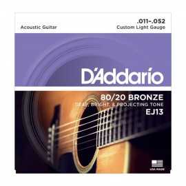 Daddario EJ13 Akustik Gitar Teli Takım Set
