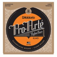 D'Addario EJ43 Pro-Arté Nylon, Light Tension Takım Tel - Klasik Gitar Teli