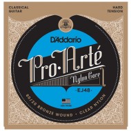 D'Addario EJ48 80/20 Bronze Pro-Arté Nylon, Hard Tension Takım Tel - Klasik Gitar Teli