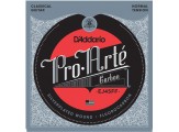 D'Addario EJ45FF Pro-Arté Carbon, Dynacore Basses, Normal Tension Takım Tel - Klasik Gitar Teli