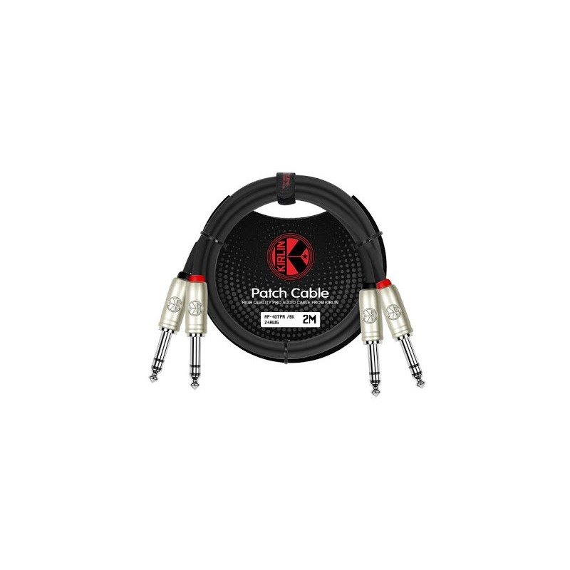 Kirlin AP-407 PR-Bk 1 Metre Çift Stereo Kablo