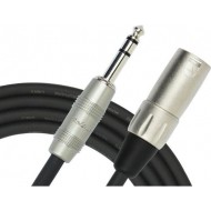 Kirlin MP-483PR-1M-BK 1 Metre XLR-TRS Stereo Kablo