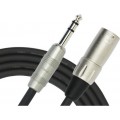 Kirlin MP-483PR-1M-BK 1 Metre XLR-TRS Stereo Kablo