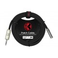 Kirlin AP-469PRL/BK 3,5 mm TRS giriş- 3,5 TRS mini stereo jak uzatma kablosu 2 Metre