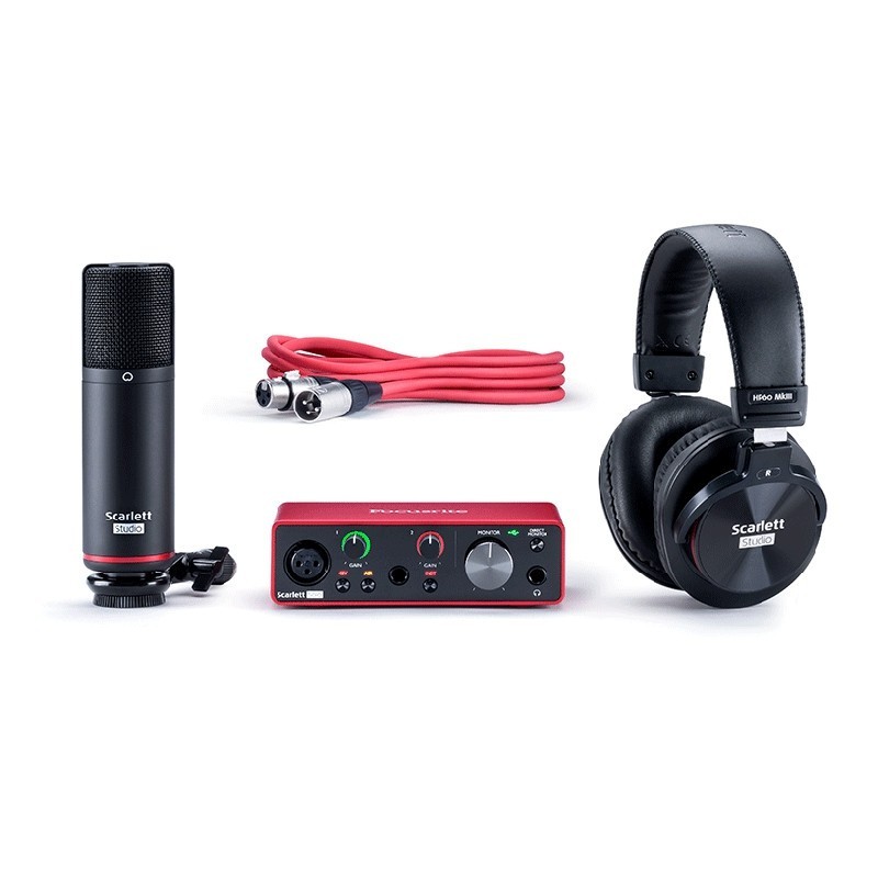 Focusrite Scarlett Solo Studio Gen 3 Kayıt Paketi