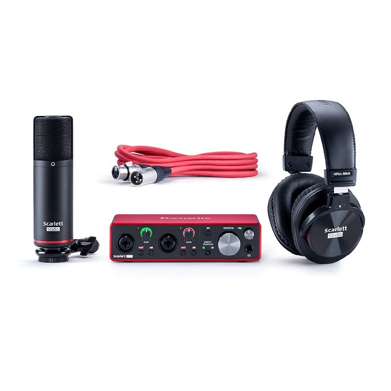 Focusrite Scarlett 2i2 Gen 3 Studio Paketi