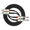 Kirlin AP-403PR-BK - 1 Metre TS-RCA Mono Ses Kablosu