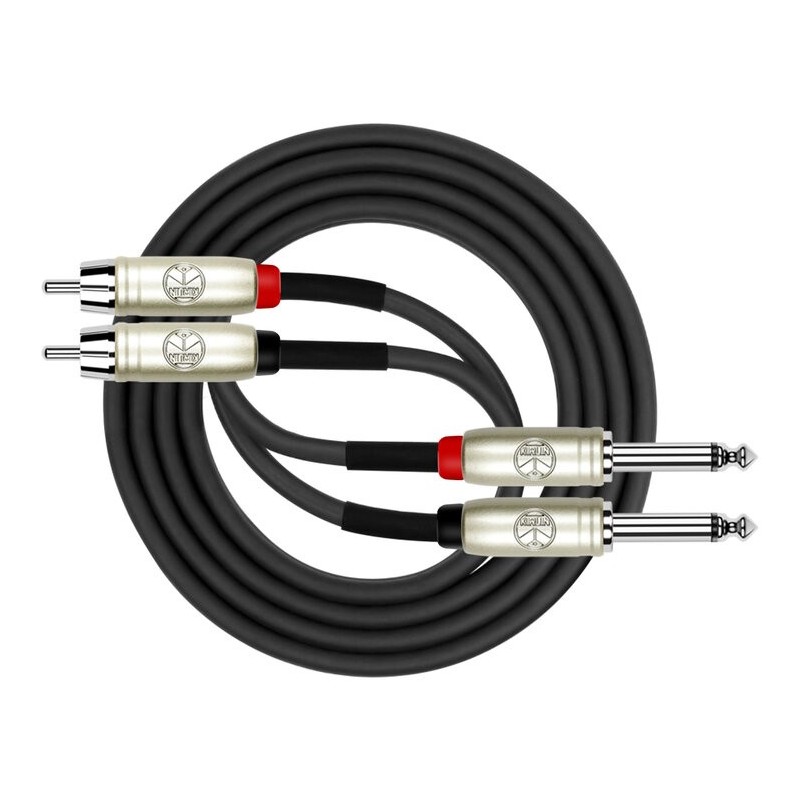 Kirlin AP-403PR-BK - 1 Metre TS-RCA Mono Ses Kablosu