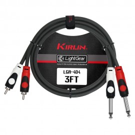 Kirlin Cable LGA-404 3M Dual Patch Cable 2x 1/4 ses kablosu