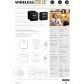 Rode Wireless GO II İki Kanal Kompakt Telsiz Mikrofon Sistemi + Kayıt