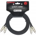 Kirlin AP-401PR-BK - 3 Metre RCA Ses Kablosu