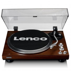 Lenco L-92 WA Retro Koyu Kahverengi USBli MP3e Kayıt Özellikli Audio Technica iğneli  Plak Çalar