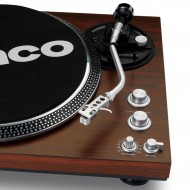 Lenco L-92 WA Retro Koyu Kahverengi USBli MP3e Kayıt Özellikli Audio Technica iğneli Plak Çalar