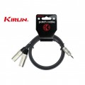 Kirlin Y-370PR, 1/8" Stereo - 2x XLR Male Y-Patch Kablo 6 metre