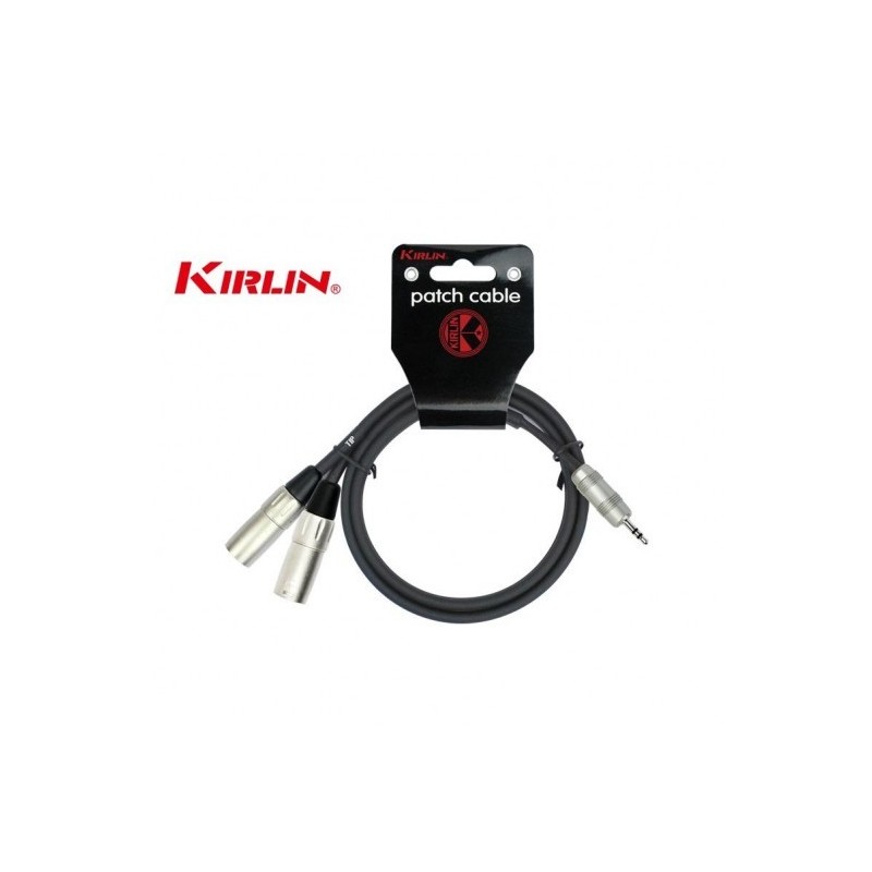 Kirlin Y-370PR, 1/8" Stereo - 2x XLR Male Y-Patch Kablo 6 metre